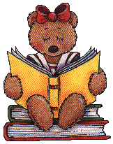 bear reading book