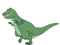 t-rex chasing