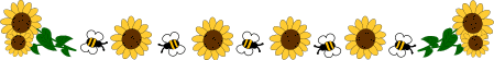 sunflower and bees