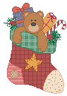 teddybear in stocking